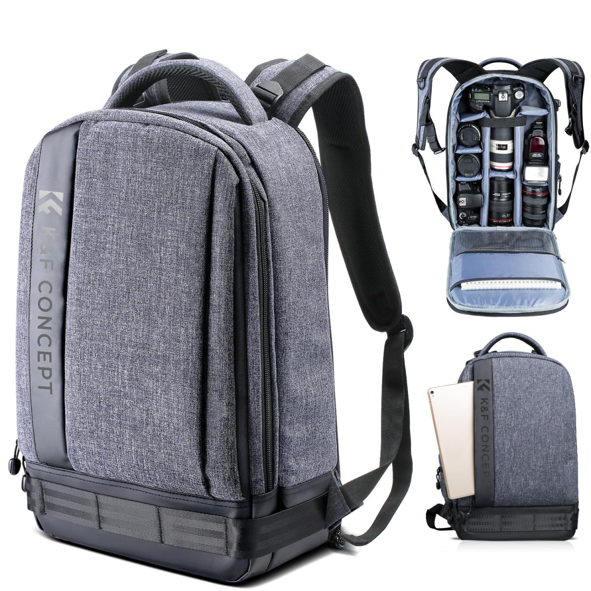 Large Camera Backpack DSLR/SLR Camera Bag Fits 15.6 Inch Laptop 18L wi – K&F KENTFAITH Large Camera Backpack DSLR/SLR Camera Bag Fits 15.6 Inch Laptop 18L wi – K&F KENTFAITH