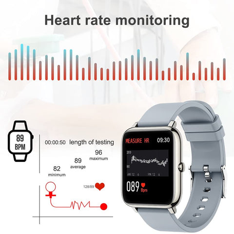 P22 Smart Watch--Start your fitness journey  【Fitness Tracker for Android 5.0 & IOS 9.0 above, Bluetooth 4.0 / With Heart Rate and Sleep Monitor/Activity Tracker/IP67 Waterproof /With Step Counter】 P22 Smart Watch--Start your fitness journey  【Fitness Tracker for Android 5.0 & IOS 9.0 above, Bluetooth 4.0 / With Heart Rate and Sleep Monitor/Activity Tracker/IP67 Waterproof /With Step Counter】