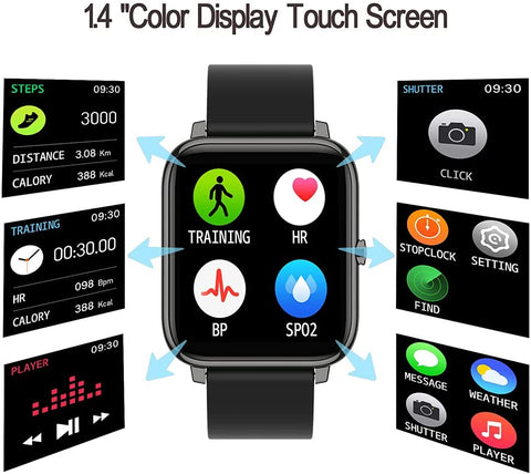 P22 Smart Watch--Start your fitness journey  【Fitness Tracker for Android 5.0 & IOS 9.0 above, Bluetooth 4.0 / With Heart Rate and Sleep Monitor/Activity Tracker/IP67 Waterproof /With Step Counter】 P22 Smart Watch--Start your fitness journey  【Fitness Tracker for Android 5.0 & IOS 9.0 above, Bluetooth 4.0 / With Heart Rate and Sleep Monitor/Activity Tracker/IP67 Waterproof /With Step Counter】
