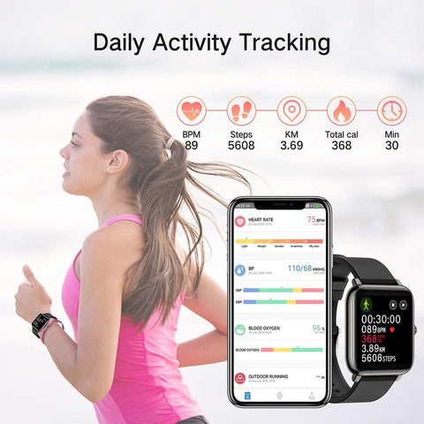 P22 Smart Watch--Start your fitness journey  【Fitness Tracker for Android 5.0 & IOS 9.0 above, Bluetooth 4.0 / With Heart Rate and Sleep Monitor/Activity Tracker/IP67 Waterproof /With Step Counter】 P22 Smart Watch--Start your fitness journey  【Fitness Tracker for Android 5.0 & IOS 9.0 above, Bluetooth 4.0 / With Heart Rate and Sleep Monitor/Activity Tracker/IP67 Waterproof /With Step Counter】