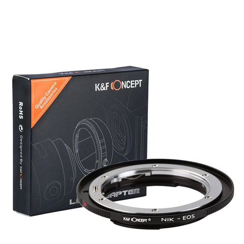 K&F Concept K&F M11131 Nikon F Lenses to Canon EF Lens Mount Adapter K&F Concept K&F M11131 Nikon F Lenses to Canon EF Lens Mount Adapter