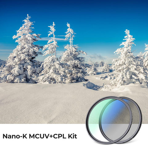Filter Kit MCUV + CPL Circular Polarizer Filter & MCUV Protection Filter HD Ultra-thin with 18 Multi Layer Coatings Nano K Series