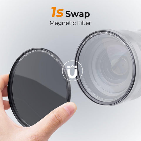 Magnetic Lens Filter Kit GND8+ND8+ND64+ND1000+Magnetic Adapter Ring 5 in 1 Quick Swap System Nano X Series