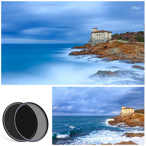 Lens Filter Kit Neutral Density ND8+ND64+CPL Circular Polarizer for Professional Camera Lens with Multiple Layer Nano Coated