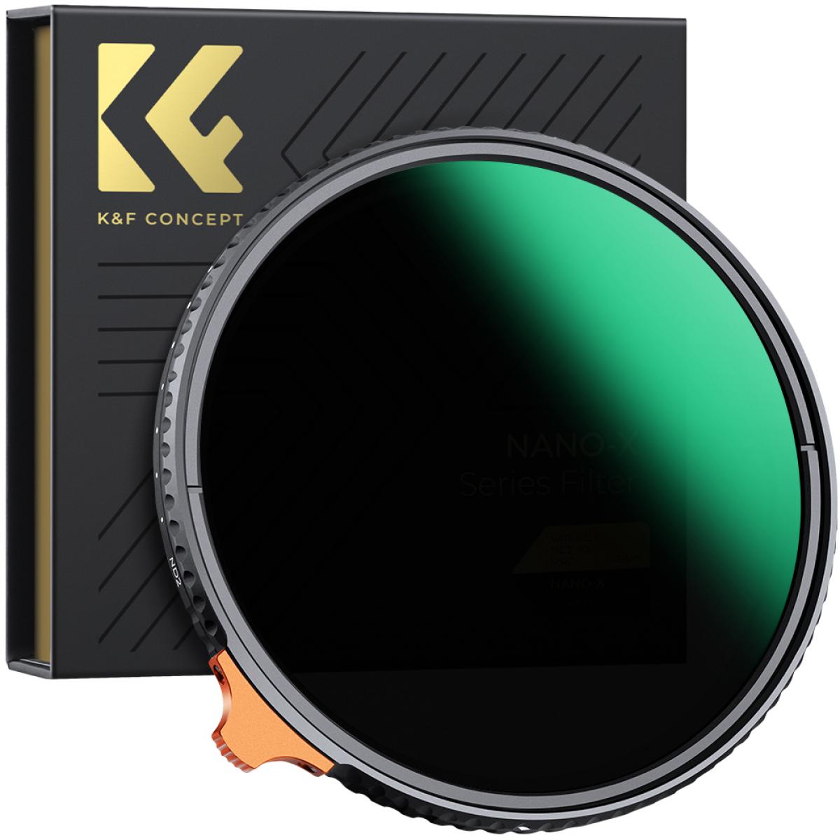 Variable ND Filter ND2-ND400 (9 Stop) Lens Filter Waterproof Scratch Resistant Nano-X Series