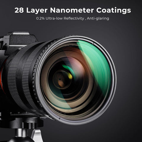 Fader ND2-ND32 (1-5 Stop) Variable ND Lens Filter Neutral Density Filter for Camera Lens NO X Spot Nanotec Ultra-Slim Weather-Sealed