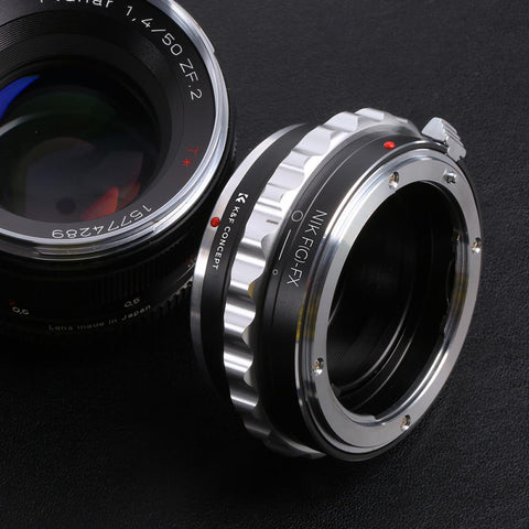 AI G AF-S Mount Lens to Fuji FX X-Pro1 XT4 X-M1 X-A1 X-E1 Adapter K&F Concept Camera Lens Adapter Ring
