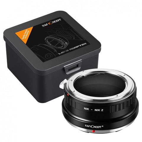 Nikon F/AF AI AI-S Mount Lens to Nikon Z6 Z7 Camera K&F Concept Lens Mount Adapter