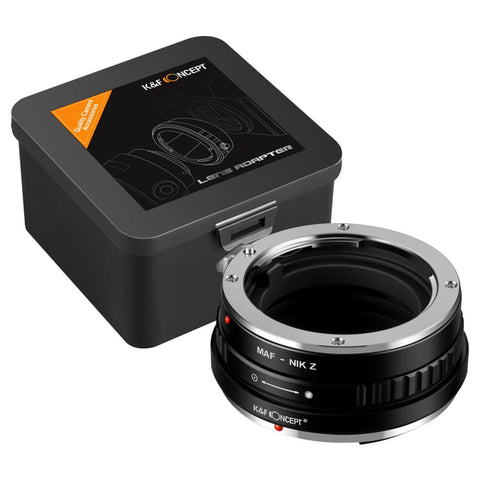 Minolta MA AF Mount Lens to Nikon Z6 Z7 Camera K&F Concept Lens Mount Adapter