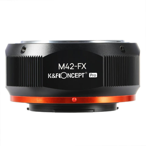 M42 to Fuji X Lens Mount Adapter for M42 Screw Mount Lens to Fujifilm Fuji X-Series X FX Mount Mirrorless Cameras with Matting Varnish Design