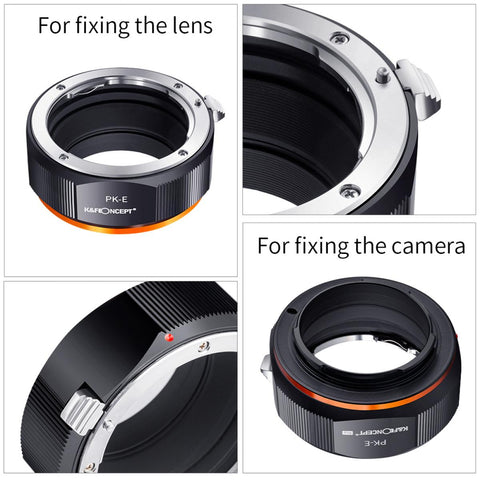 Lens Adapter for PK K Mount Lens to Sony NEX E-Mount with Matting Varnish Design, Sony NEX-3 NEX-3C NEX-3N NEX-5 NEX-5C NEX-5N NEX-5R NEX-5T