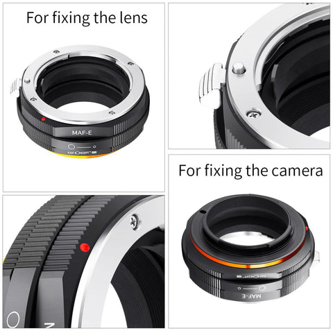 Minolta(AF) Lens to Sony NEX mount camera body MAF-NEX PRO K&F Concept M22105 Lens Adapter