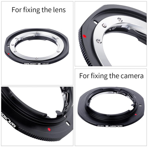 Nikon F/AF AI AI-S Lens to Canon EOS EF EF-S Mount NIK-EOS PRO K&F Concept M11135 Lens Adapter