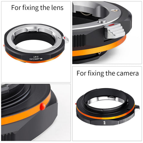 Leica M mount lenses to SONY NEX mount body LM-NEX Pro K&F Concept M20105 Lens Adapter