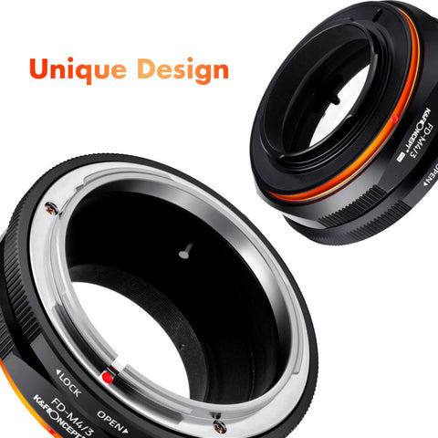 FD-M4/3 PRO lens adapter (orange) K&F Concept M13125 Lens Adapter