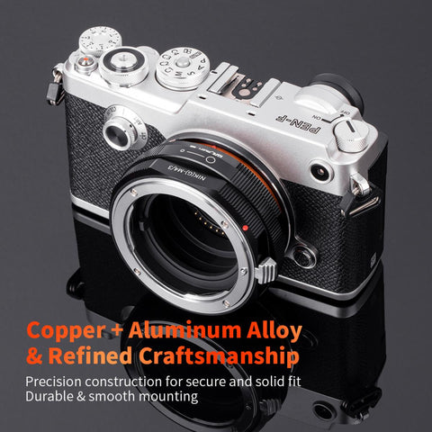 Nikon AI/F G-Type Mount Lens to Micro 4/3 MFT M43 Mount NIK(G)-M4/3 K&F Concept M18125 Lens Adapter