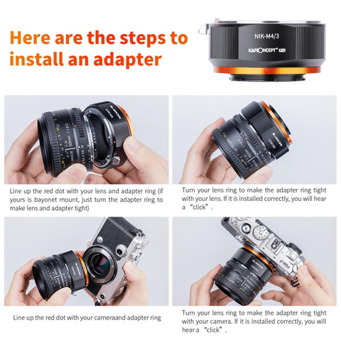 Nikon AI F Mount Lens to Micro Four Thirds (MFT, M4/3) Camera Adapter with Matting Varnish for Olympus Pen E-P1 P2 P3 P5 E-PL1 Panasonic Lumix GH1 2 3