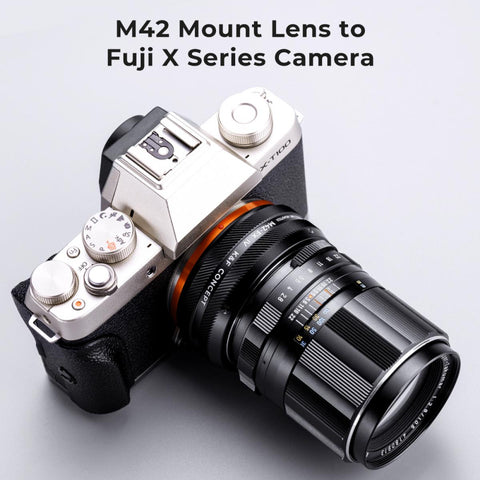 M42 Series Lens to Fuji X Series Mount Camera M42-FX IV PRO High Precision K&F Concept Lens Mount Adapter