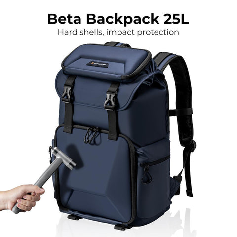 15.6" Camera Backpack Bag 25L with Laptop Compartment for DSLR/SLR Mirrorless Camera Case for Sony Canon Nikon Camera/Lens/Tripod Parts, Blue