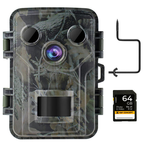 1080P 20MP Trail Camera with Night Vision 0.2S Trigger Motion Activated IP66 Waterproof