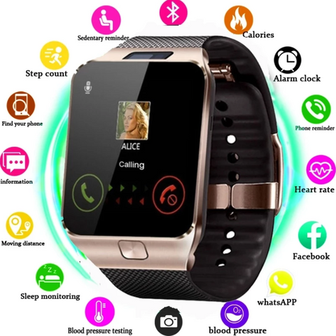 🔥Only $19.99🔥DZ09 Smart Watch+ Support TF SIM Camera Men Women Sport Bluetooth-compatible Wristwatch for Samsung Huawei Xiaomi Android Phone