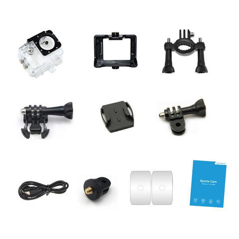 K&F Concept AT-Q1 4K30FPS Sport Action Camera Ultra HD Camcorder 13MP WiFi Waterproof Camera (Black)