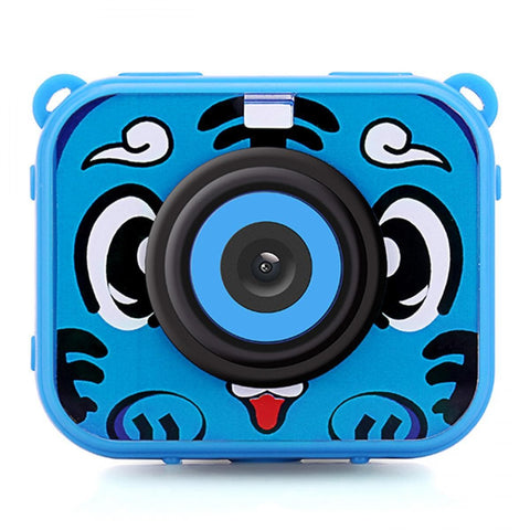 K&F Concept AT-G20G Kids Camera Waterproof 1080P HD Action Camera for Birthday Holiday Gift Camera Toy 2.0'' LCD Screen pink&blue