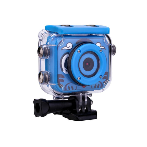 K&F Concept AT-G20G Kids Camera Waterproof 1080P HD Action Camera for Birthday Holiday Gift Camera Toy 2.0'' LCD Screen pink&blue