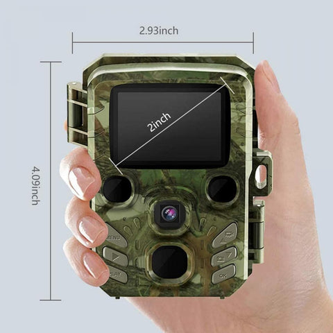 K&F Concept H501 Mini Trail Camera 1080P HD 5MP IR Night Vision, IP66 Waterproof; long standby with 2&quot; LCD,  0.6s Trigger Time for Wildlife Monitoring, Home Security