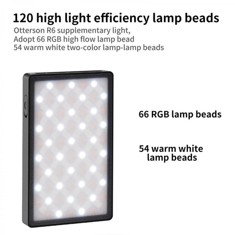 Full-color RGB fill light pocket light portable LED photography light multi-function live fill light handheld lighting