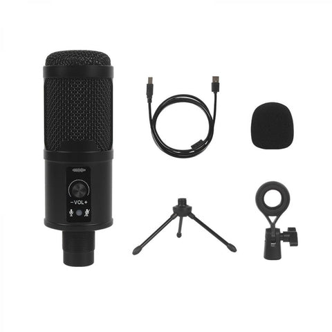USB microphone kit 192K24Bit cardioid high sampling rate with desktop tripod bracket for PC game voice professional voice recording karaoke