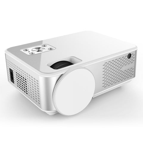 WiFi same-screen projector, 360-degree flip, 2800 lumens, 120-inch display, support 1080P full HD, LED light, 50,000 hours, portable projector compatible with TV stick, smartphone, tablet, HDMI, USB, VGA, AV UK PLUG