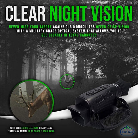 NV3185 Monocular night vision device, portable digital LCD infrared night vision device