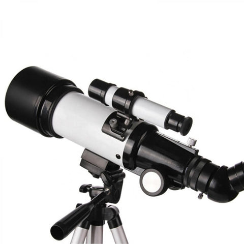 Children's beginner's 70mm aperture 400mm focal length astronomical refracting telescope-with carrying bag, adjustable tripod travel telescope