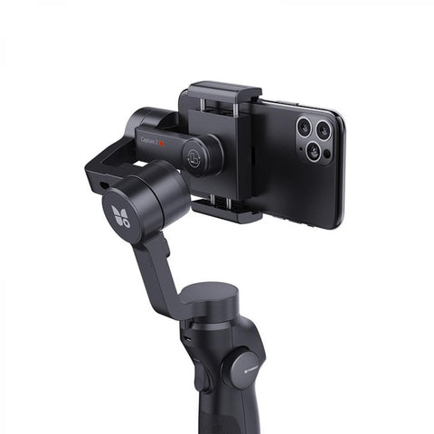 Super stable anti-shake three-axis gimbal stabilizer (set), suitable for iPhone and Android phones and GoPro sports cameras, with dynamic face/object tracking function