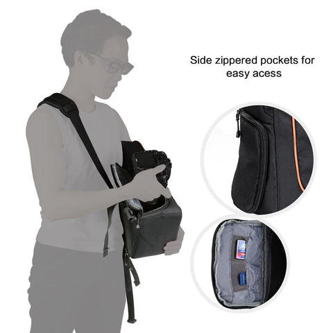 Sling Camera Bag Backpack for Travel Photography 9.06*5.51*14.57 inches