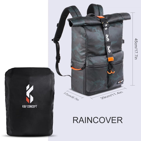 K&F Concept K&F Concept Camera Backpack Waterproof Photography15&quot; Laptop Compartment for SLR/DSLR Camera, Lens and Accessories with Rain Cover