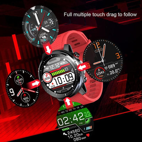 Full touch Smart Watch(LED light/muti-Sports mode/370mAh battery/Bluetooth 5.0)