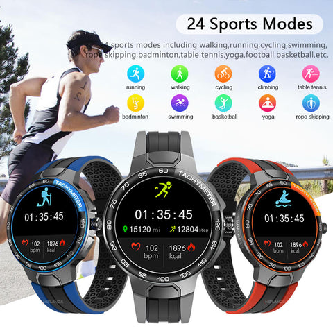 Outdoor Smart Watch With 24 excersice mode(24 sports mode/Management of female physiological period/IP68 Waterproof)