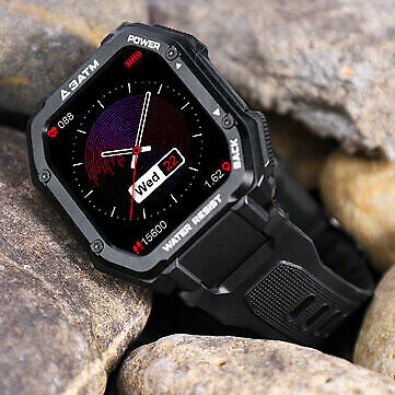 Rock 1.69 Inch Large Screen Three-proof Outdoor bluetooth 5.0 Smart Watch